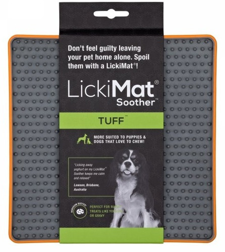 LickiMat Soother Deluxe/Tuff, hard, orange