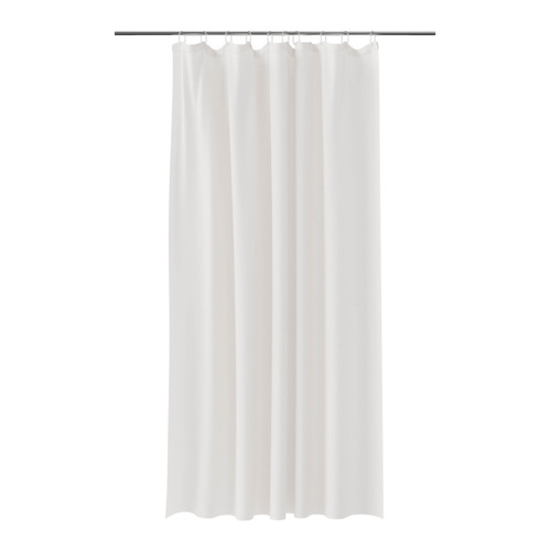 GoodHome Shower Curtain Elland 180 x 200 cm, white