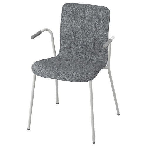 LÄKTARE Chair cover, Gunnared medium grey