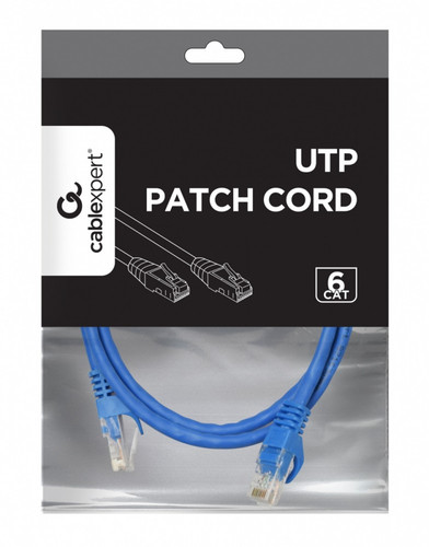 Gembird Patch Cord Cat.6 UTP 1m blue