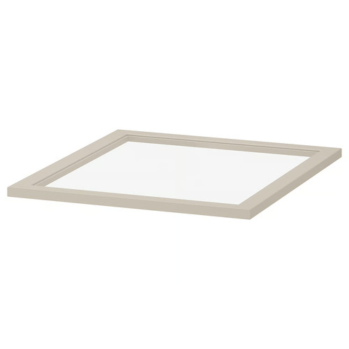 KOMPLEMENT Glass shelf, beige, 50x58 cm