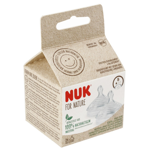 NUK For Nature Silicone Teat Size S 2pcs