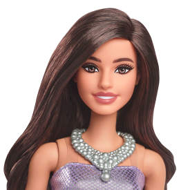 Barbie Fashionistas Doll #234 in Sequined Purple Dress HYT92 3+