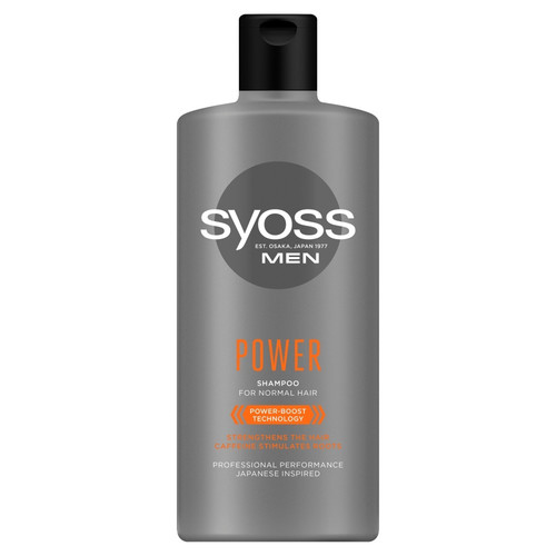 Syoss Men Power Strenghtening Shampoo for Normal Hair 440ml