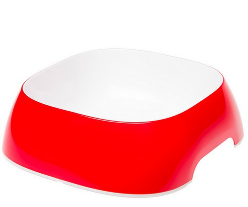 Dog Bowl Glam Large, red