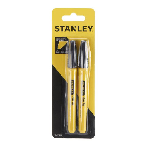 Stanley Black Permanent Marker Pen Fine Tip