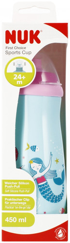 NUK First Choice Sports Cup 450ml 24m+, pink