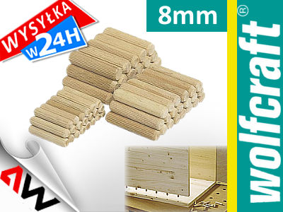 Wolfcraft Dowel 8x40mm 40pcs