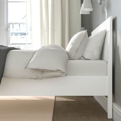 IDANÄS Bedroom furniture, set of 4, white, 160x200 cm