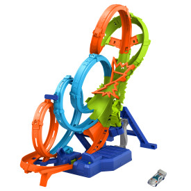 Hot Wheels® 4-Loop Crash-Out™ Track Set HXR70 5+