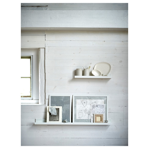 MOSSLANDA Picture ledge, white, 115 cm