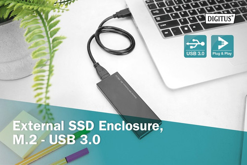 Digitus External SSD Enclosure microUSB 3.0 to M.2 SATA SSD