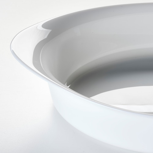LÄTTVIKTIG Oven dish, white, 30x19 cm