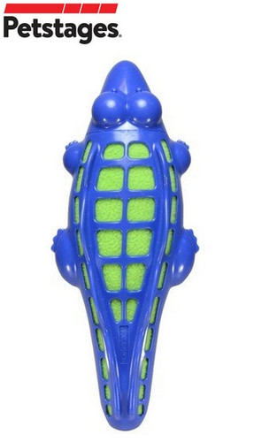Petstages Plush-Rubber Aligator Dog Toy Large