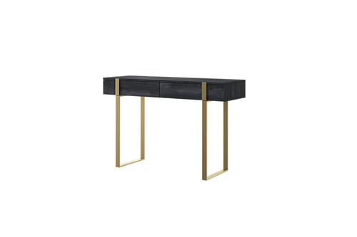 Modern Console Table Dresser Dressing Table Verica, charcoal/gold legs