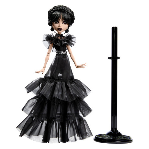 Monster High WEDNESDAY RAVE'N Black Gothic Gawn HXJ03 4+