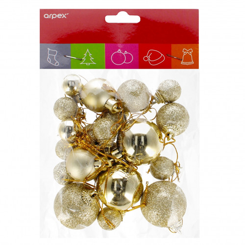 Christmas Tree Bauble Ornament, Gold