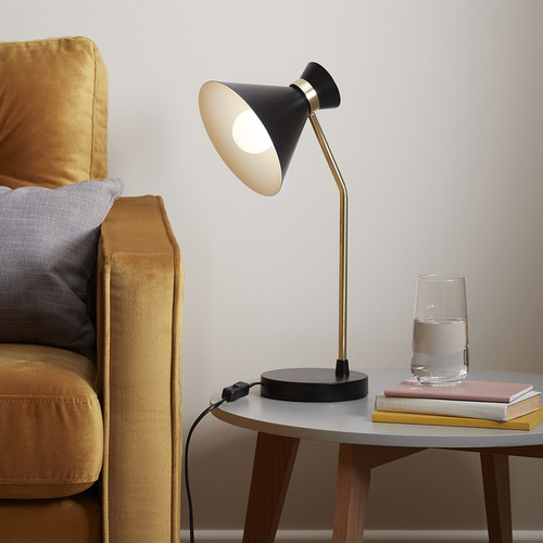 GoodHome Desk Lamp Apennin E27, black