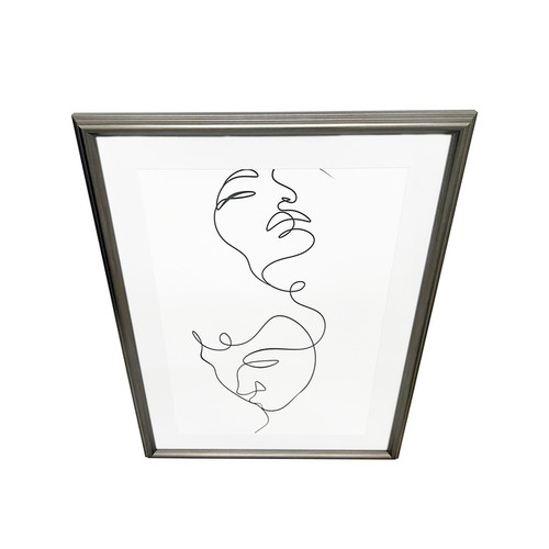 GoodHome Picture Frame Blanton 50 x 70 cm, antique silver