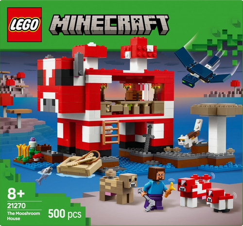LEGO Minecraft The Mooshroom House 8+