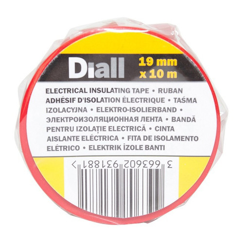 Diall Red Electrical Tape 19 mm x 10 m