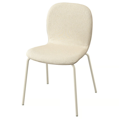 SKÅLSTA Chair, Knäbäck beige/tubular metal/light grey-beige