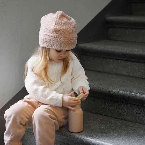 Elodie Details Autumn Beanie - Pink Boucle, 2-3 years