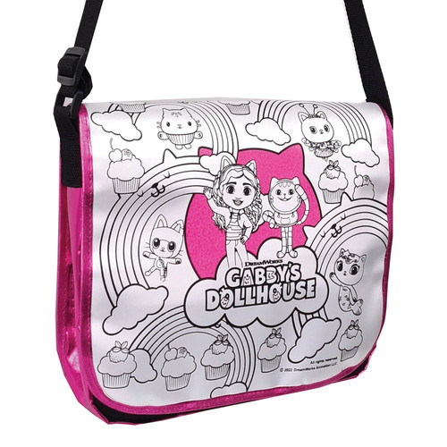 Gabby's Dollhouse Messenger Bag for Colouring 6+
