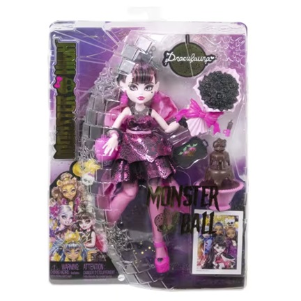 Monster High® Monster Ball™ Draculaura™ Doll HNF68 4+