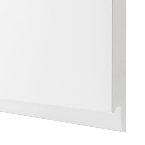 VOXTORP 2-p door f corner base cabinet set, left-hand matt white white, 25x80 cm