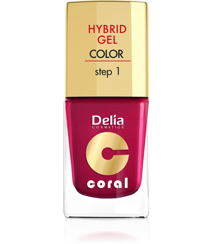 Delia Cosmetics Coral Hybrid Gel Nail Polish No. cherry 11ml
