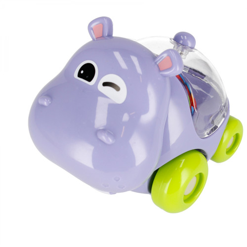 Bam Bam Cartoon Slide Car with Rattle Hippo 6m+