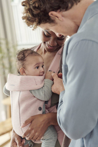 BABYBJÖRN Baby Carrier MINI 3D Jersey, Light pink