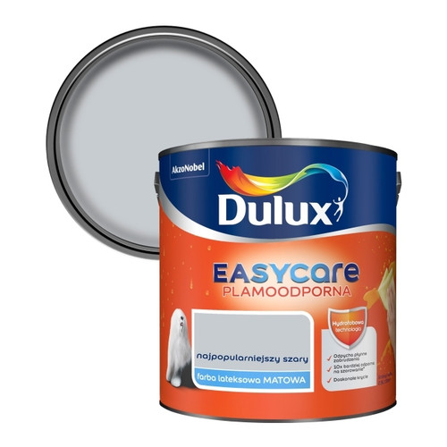 Dulux EasyCare Matt Latex Stain-resistant Paint 2.5l most popular grey