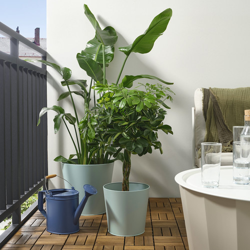VITLÖK Plant pot, in/outdoor/turquoise, 24 cm