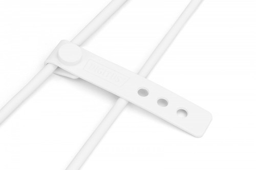 DIGITUS Lightning silicone connection cable, USB-C - Lightning, 1m, white