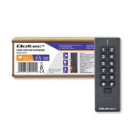 Qoltec Code Lock with RFID Reader Hyperion