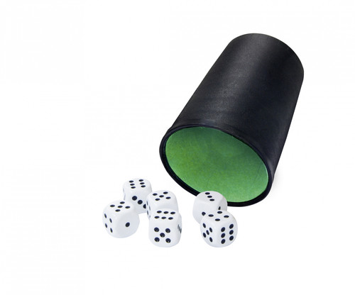 Dice Cup & 6 Dice Set 3+