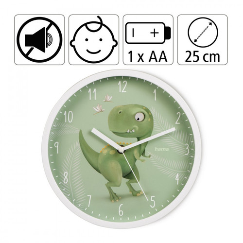 Hama Child Wall Clock Happy Dino