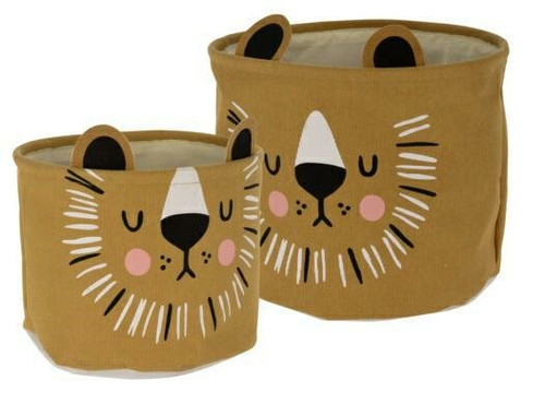 Storage Basket Set 2pcs, Lion