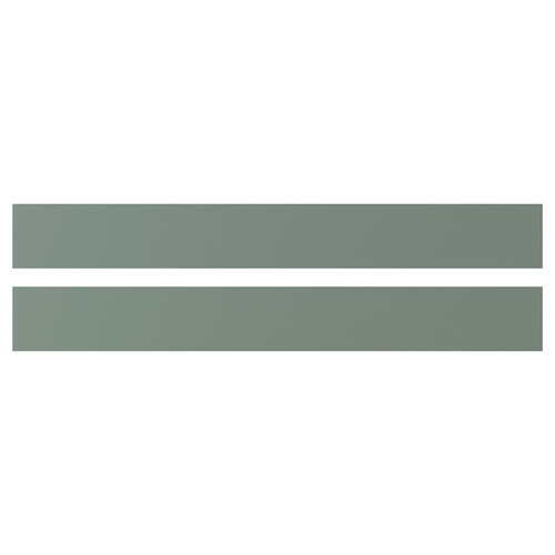NICKEBO Drawer front, matt grey-green, 80x10 cm
