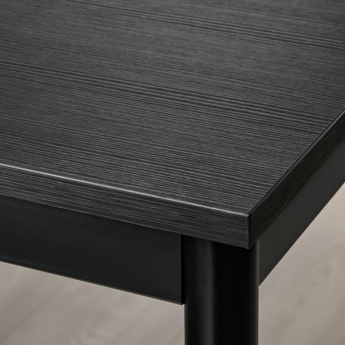SANDSBERG / ADDE Table and 2 chairs, black/black, 67x67 cm