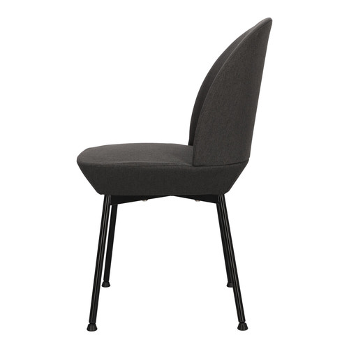 Upholstered Chair Cloe, dark grey