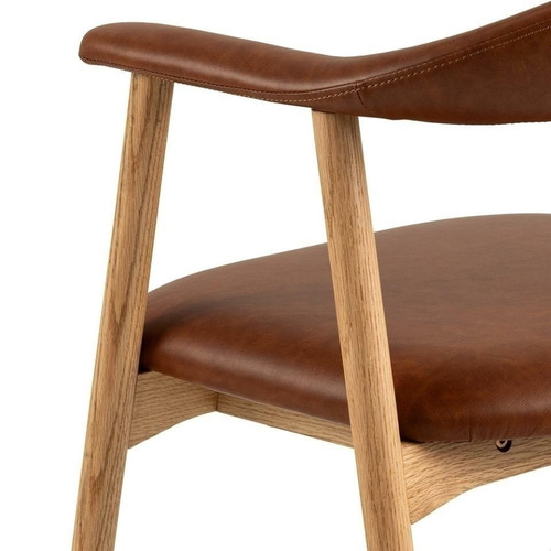 Dining Chair Addi, brandy PU