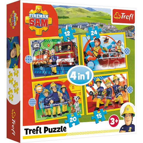 Trefl Children's Puzzle Helpful Fireman Sam 4in1 3+