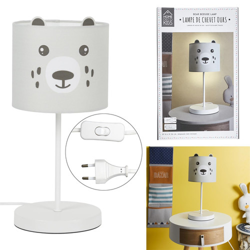 Children's Table Lamp Panda, white