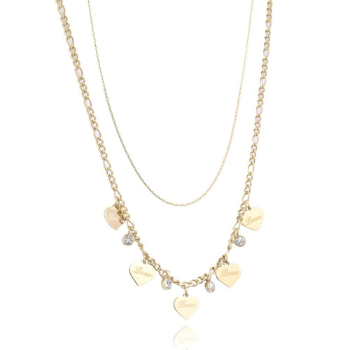Necklace Love with Rhinestones