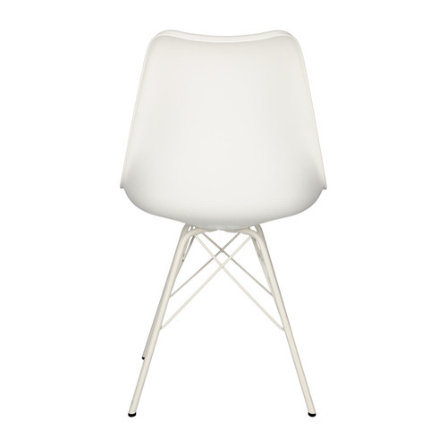 Chair Eris, PP/faux leather, 1pc, white/white