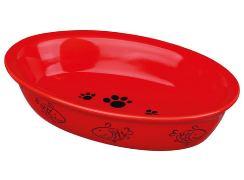 Trixie Ceramic Bowl for Cats 0.2L, assorted colours