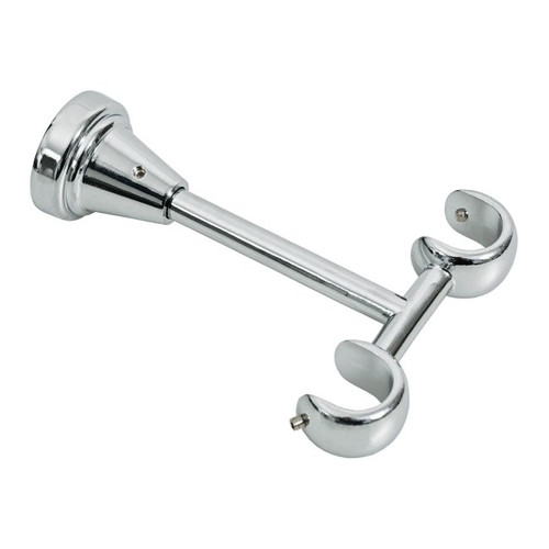 Ceiling Curtain Pole Bracket 19 mm, chrome